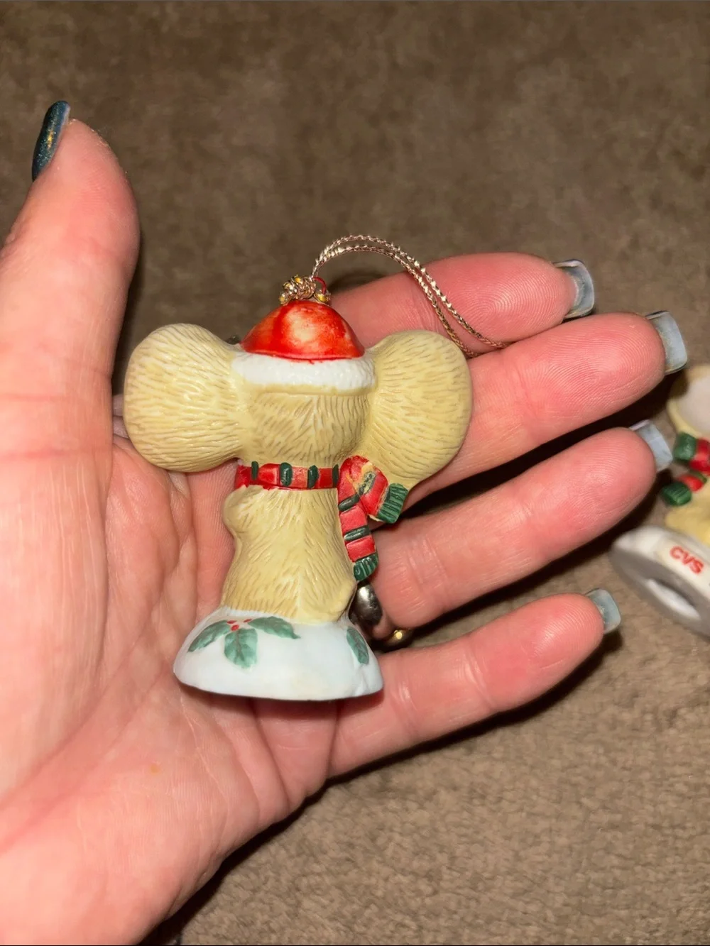 CVS 1994 Christmas Mouse Ornaments - Pair